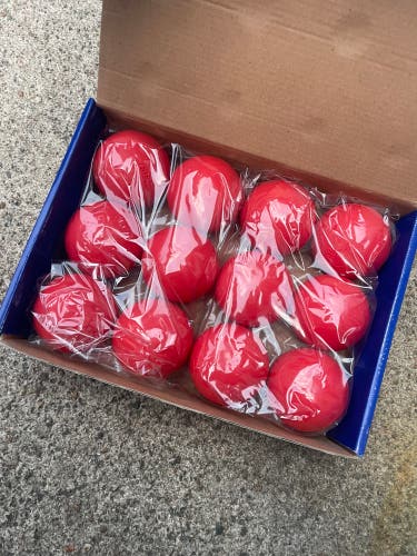 Red Champion Lacrosse Balls 12 Pack