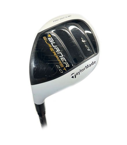 LH TaylorMade Burner Superfast 2.0 21* 4 Hybrid/Rescue Graphite Reax 60 Regular