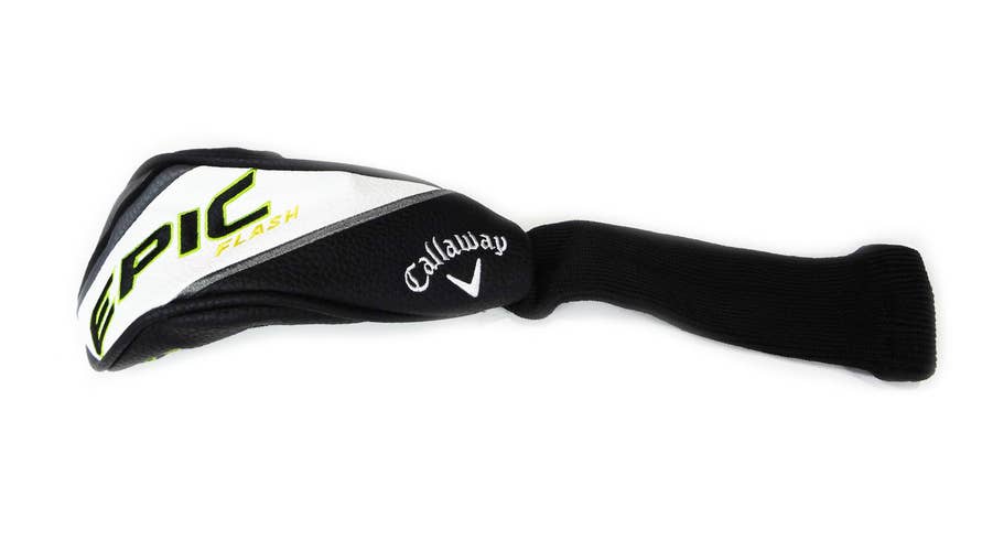 NEW Callaway Golf Epic Flash Black/White/Green Hybrid/Rescue Headcover