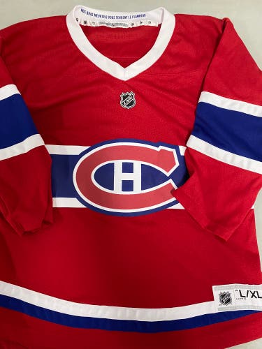 NEW Montreal Canadiens youth L/XL fan jersey