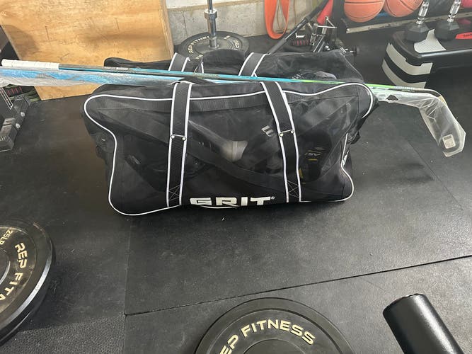 Like New Black Grit Airbox hockey bag - Black W/ Howies Tape & Wax