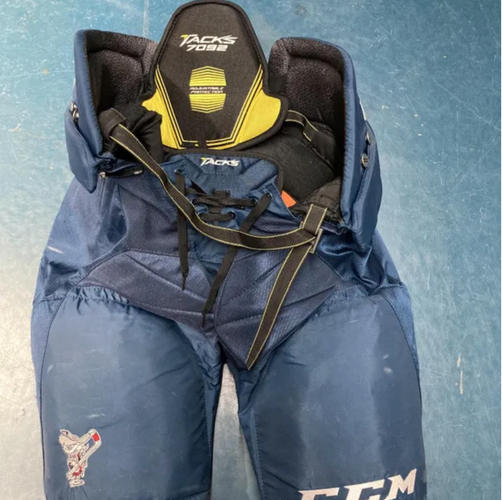 Blue Used Senior Large CCM Tacks 7092 Hockey Pants