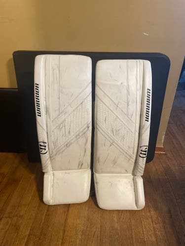 Used Warrior Ritual G6 E+ Goalie Leg Pads (read description)