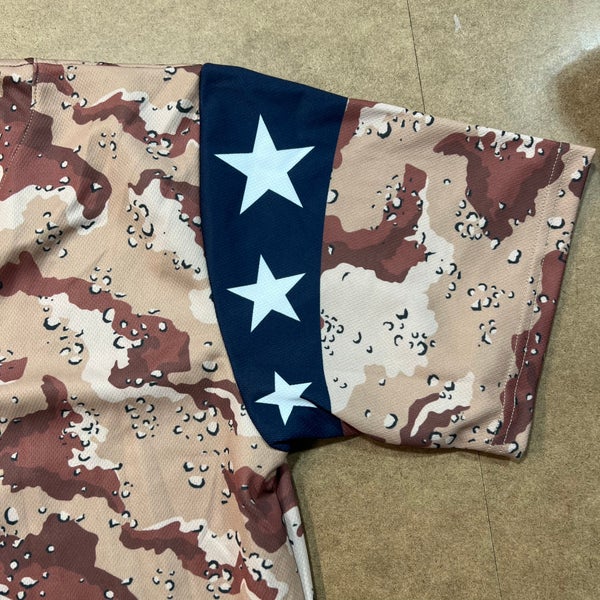 Patriotic Camo Baseball Jersey
