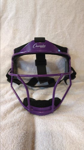 Champion Sports Pitcher/Fielder Mask Face Guard, Used, Adult