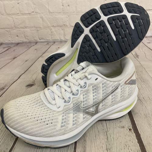 Mizuno Wave Rider 25 Waveknit Women's Mesh Running Shoe US Size 7 in White