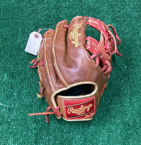 Brown Used Rawlings Heart of the Hide Right Hand Throw Infield Baseball Glove 11.5"