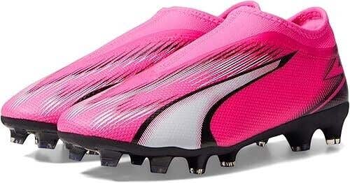 Puma 107770 01 Ultra Match FG/AG JR Girl's Soccer Cleats Pink White Black US 6