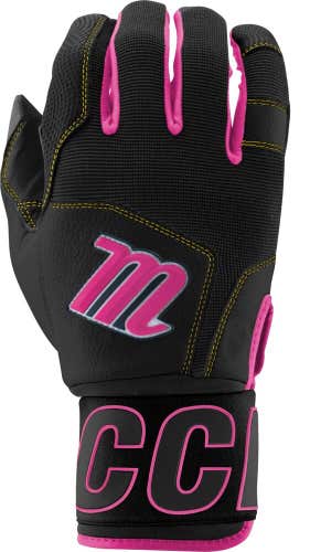 Marucci Blacksmith Adult Baseball/Softball Batting Gloves MBG2BKSM