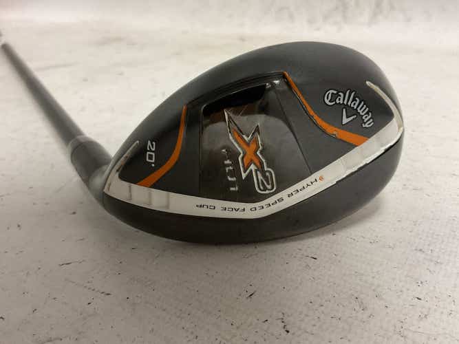 Used Callaway X2 Hot 3 Hybrid Stiff Flex Graphite Shaft Hybrid Club