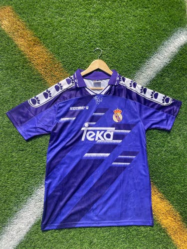 Real Madrid 1996 Away Retro Soccer Jersey