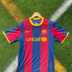 Barcelona 2010/2011 Home Messi Retro Soccer Jersey