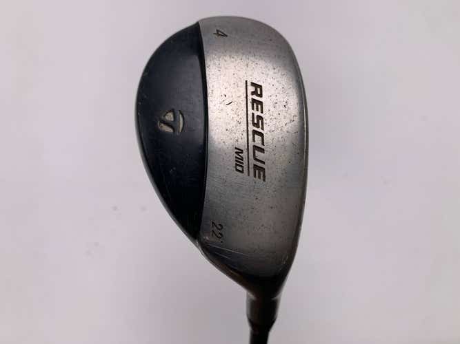 TaylorMade Rescue Mid 4 Hybrid 22* Stiff Graphite Mens RH