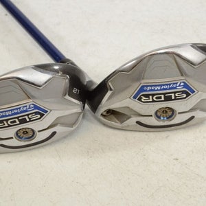 TaylorMade SLDR 4-21* and 5-24* Hybrid Set Right Stiff Flex Graphite # 179144