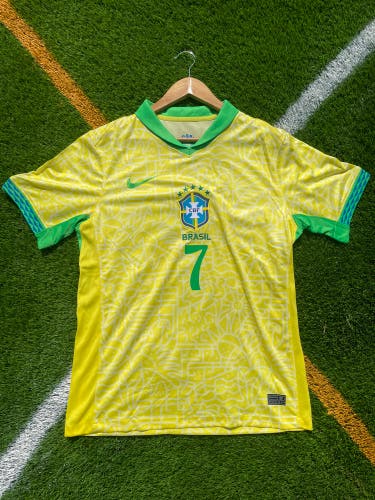 Brazil 2024/2025 Home Vinicius Junior Retro Soccer Jersey