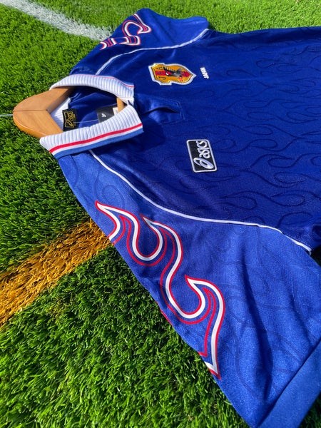 ウェア Asics 1998 Japan Soccer Uniform 1998 World Cup Japan National Team Jersey replica Asics Size
