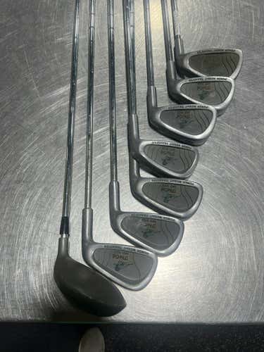 Used Prestige Golf The Cat 8 Piece Regular Flex Steel Shaft Men's Club Sets