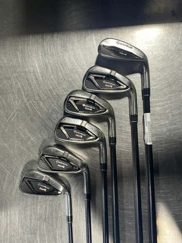 Used Taylormade M4 5i-gw Aw Regular Flex Graphite Shaft Iron Sets