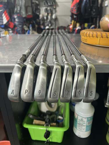 Used Taylormade Stealth 5i-gw Aw Stiff Flex Steel Shaft Iron Sets