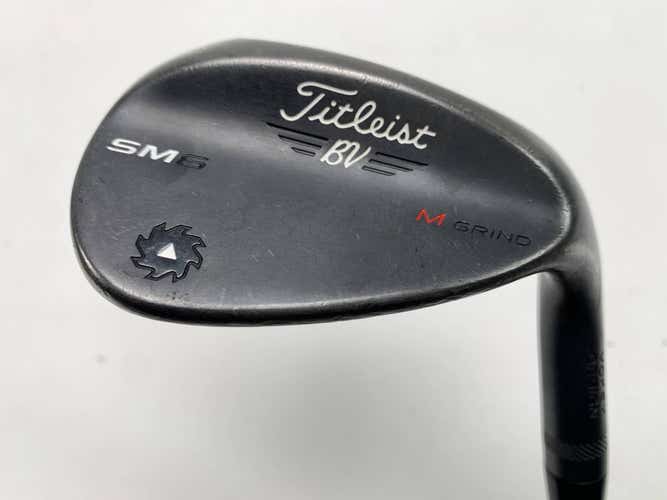 Titleist Vokey SM6 Jet Black Sand Wedge 56* 8 Bounce M-Grind Wedge Steel Mens RH