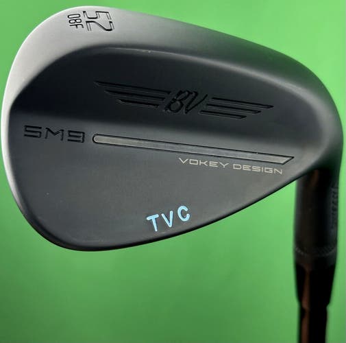 Titleist Vokey SM9 Jet Black Gap GW Wedge 52-08* Graphite Regular Tensei MINT!