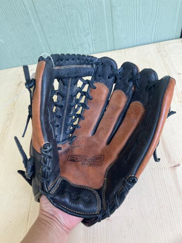 Black Used Rawlings Revo Right Hand Throw Outfield Baseball Glove 12.75"