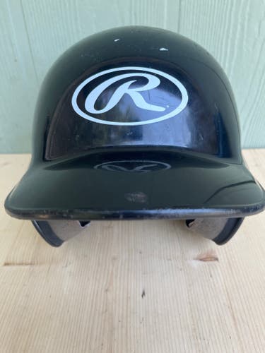 Black Used 6 1/4-7 1/8 Rawlings MLTBH-R1Batting Helmet