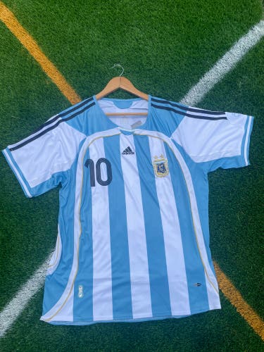 Argentina 2006 Home Riquelme Retro Soccer Jersey