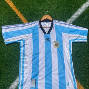 Argentina 1998 Home Retro Soccer Jersey