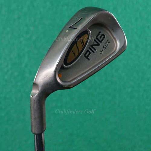 LH Ping i3 O-Size Orange Dot Single 7 Iron Cushin JZ Steel Stiff