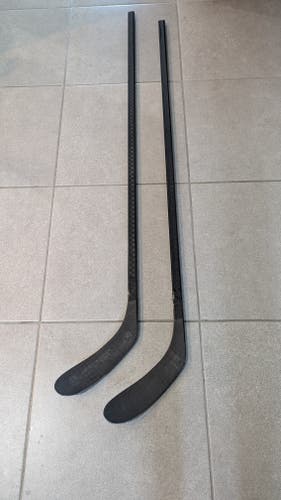 Two Barely Used Junior "All Black" Right Handed Hockey Stick - 40 Flex - P28