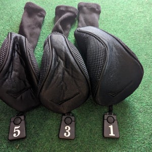 Matching 1, 3, and 5 Wood headcovers (Black)