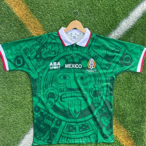 Mexico 1998 Home Retro Soccer Jersey