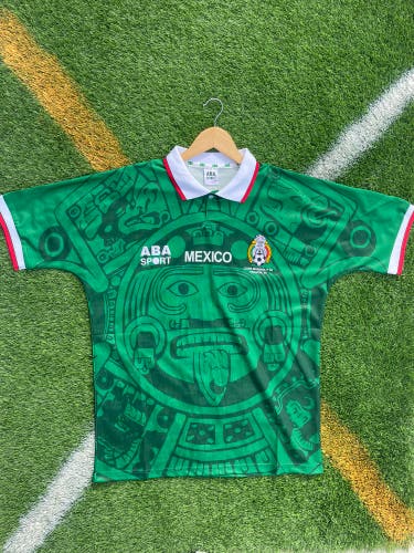 Mexico 1998 Home Retro Soccer Jersey