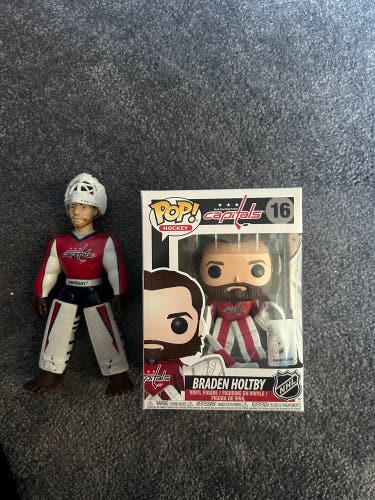 Two Braden Holtby (Holtbeast colletible action figures)