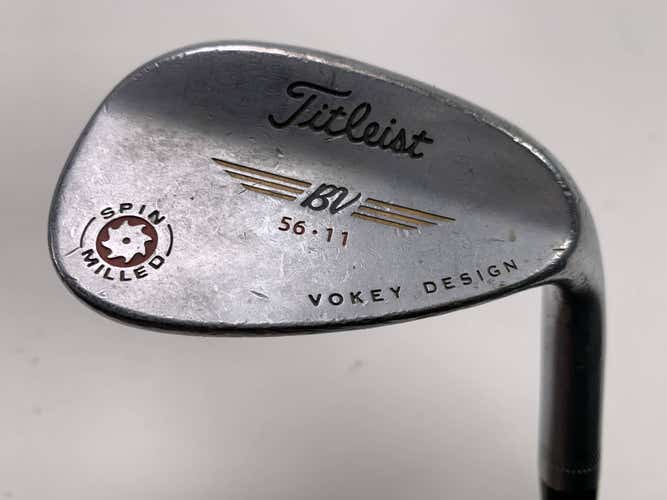 Titleist 2009 Vokey Spin Milled Chrome Sand Wedge SW 56* 11 RH Midsize Grip