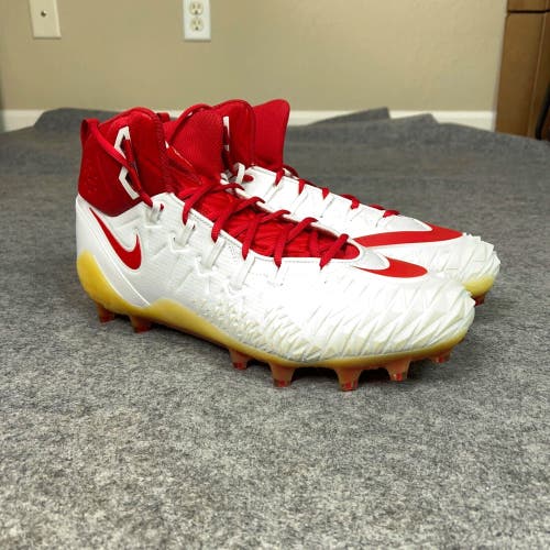 Nike Mens Football Cleat 15 White Red Shoe Lacrosse Force Savage Pro TD Sport D