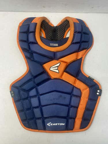 Used Easton Mako Blue And Orange Adult Catcher's Chest Protector