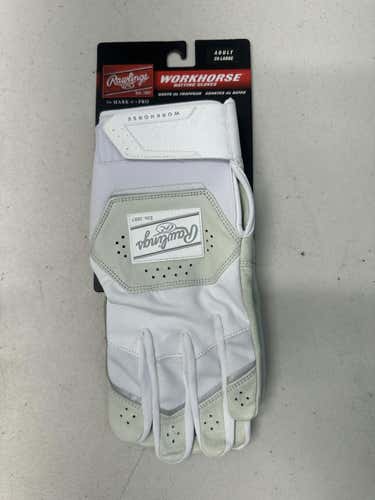 New Rawlings Workhorse 2x Pair Batting Gloves