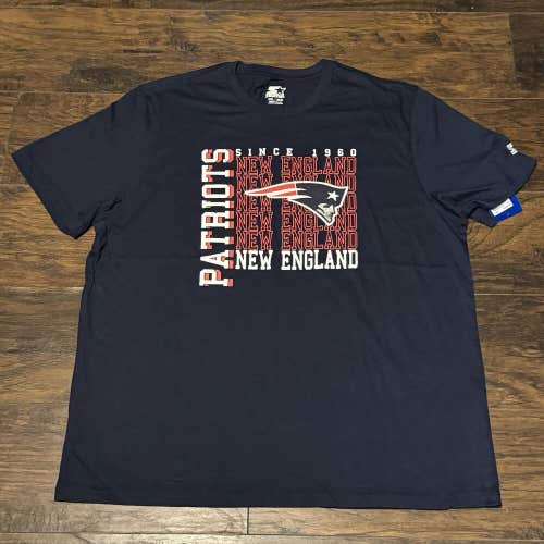 New England Patriots 1960 NFL Starter Sportswear Team Logo Graphic Shirt Sz 2XL