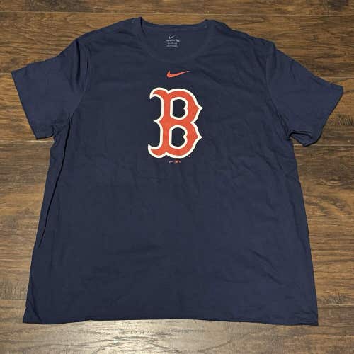 Boston Red Sox MLB Baseball The Nike Tee Cotton Big Logo Tee Shirt Size XXL