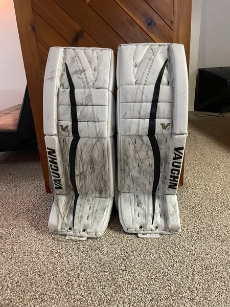 Used  Vaughn Velocity V6 Goalie Leg Pads
