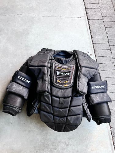 Thatcher Demko Pro Return CCM Chest Protector Canucks Senior XL