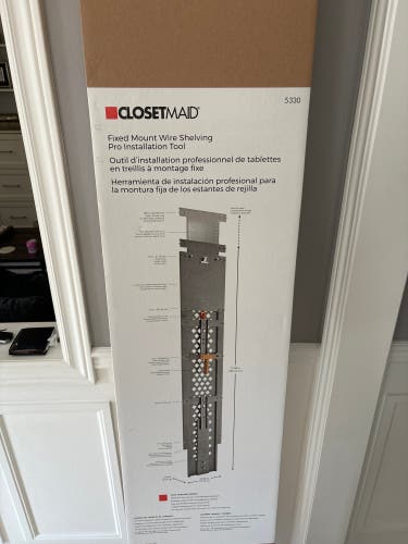 Closetmaid Fixed mount wire Shelving Pro Installation Tool
