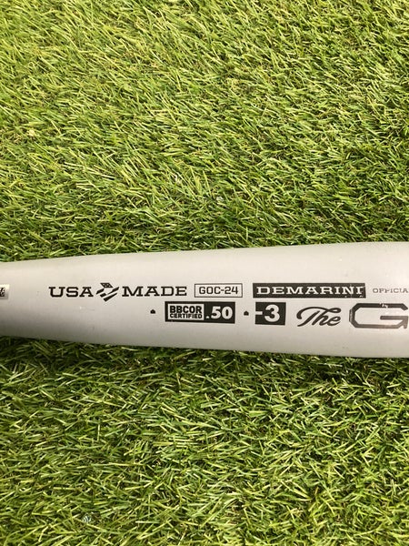 Used 2024 DeMarini The Goods Bat BBCOR Certified (-3) Alloy 30 oz 33"
