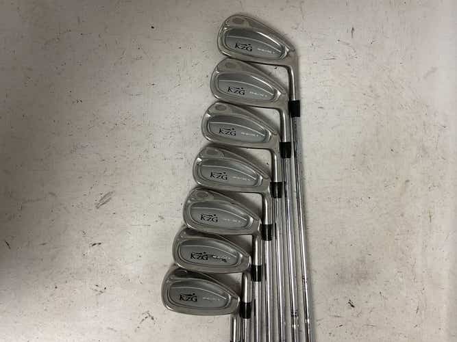 Used Kzg Oc-x1 4i-pw Regular Flex Steel Shaft Iron Set