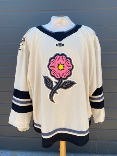 Iowa HEARTLANDERS ECHL Wheat Thistle Game Jersey MIC #IHTX