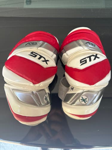 Ohio State Lacrosse Large Arm Pads-midsize