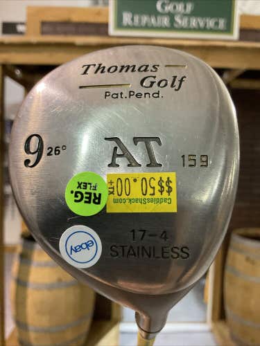 Thomas Golf AT 159 Stainless 26° #9 Fairway Wood Regular Flex Graphite Shaft MRH