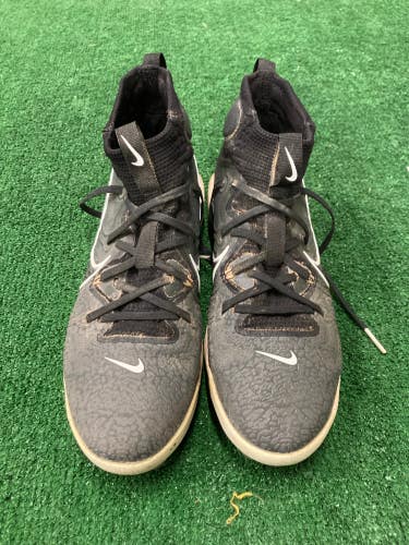 Black Used Size 9.5 (Women's 10.5) Adult Nike High Top Footwear Molded Cleats